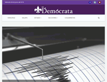 Tablet Screenshot of eldemocrata.com